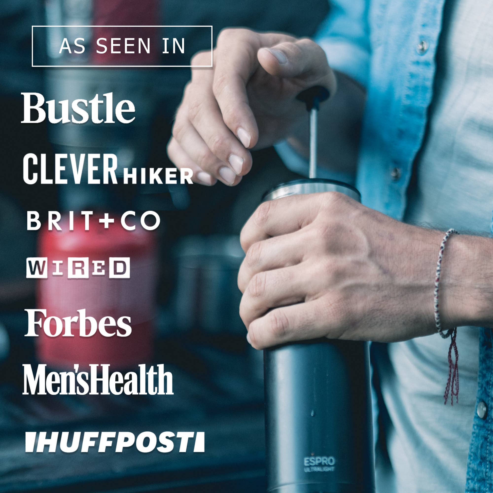 P0 Ultralight - 16 oz Travel Coffee Press