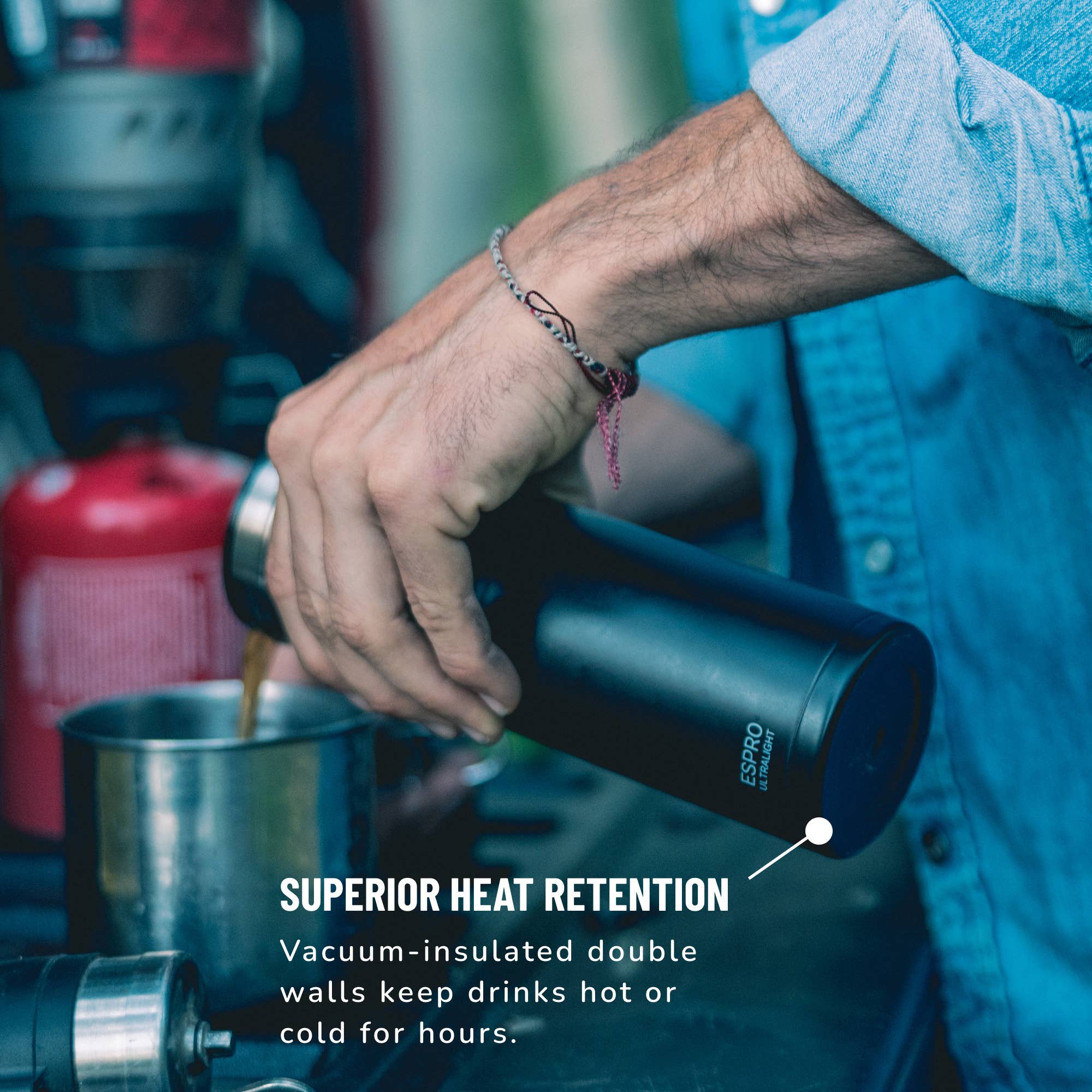 P0 Ultralight - 16 oz Travel Coffee Press